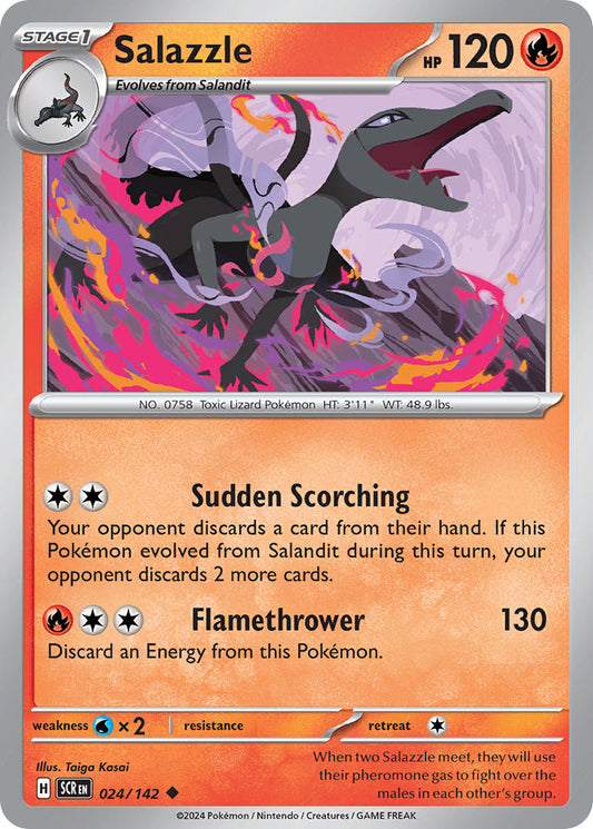 Salazzle 024/142 - POKEMON SCARLET & VIOLET: STELLAR CROWN