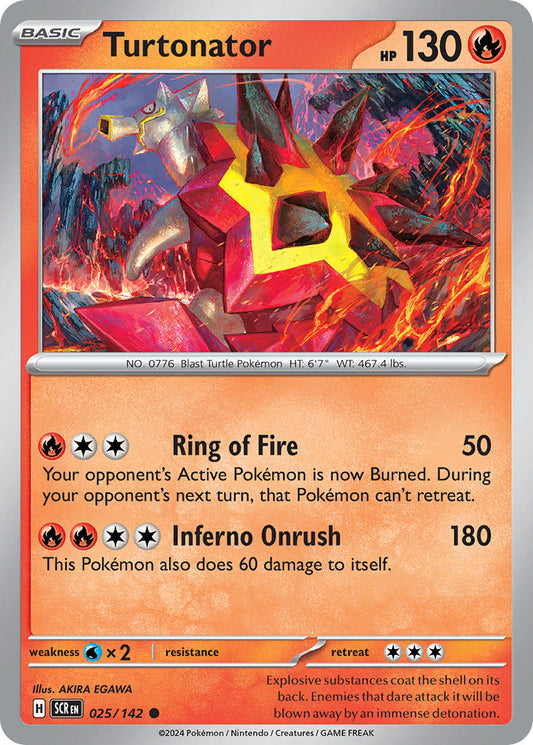 Turtonator 025/142 - POKEMON SCARLET & VIOLET: STELLAR CROWN