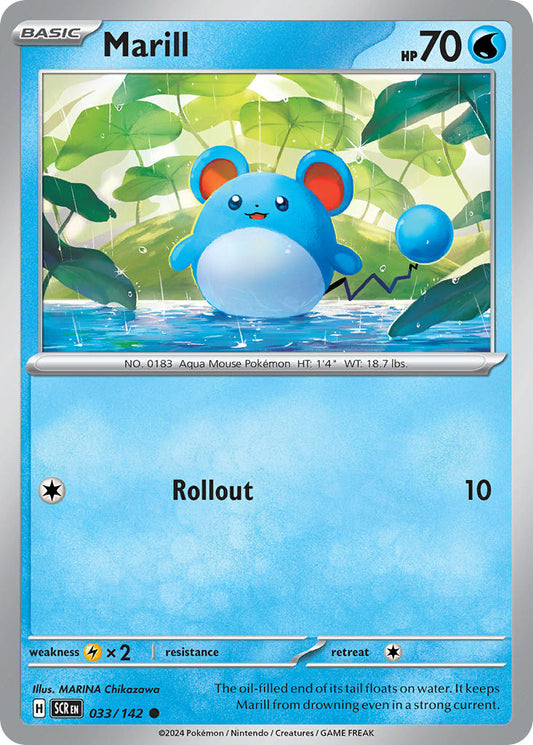 Marill 033/142 - POKEMON SCARLET & VIOLET: STELLAR CROWN