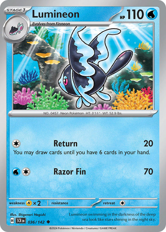 Lumineon 036/142 - POKEMON SCARLET & VIOLET: STELLAR CROWN