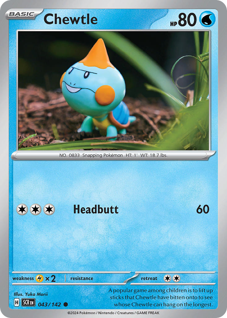Chewtle 043/142 - POKEMON SCARLET & VIOLET: STELLAR CROWN - Pokemon Single Card