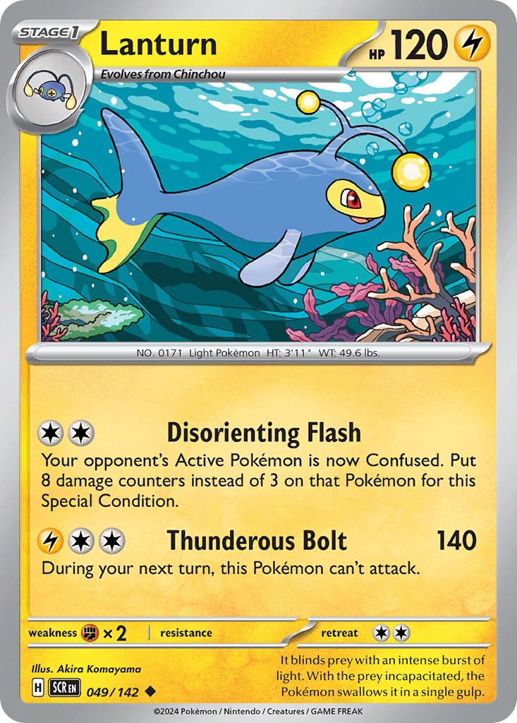 Lanturn 049/142 - POKEMON SCARLET & VIOLET: STELLAR CROWN - Pokemon Single Card