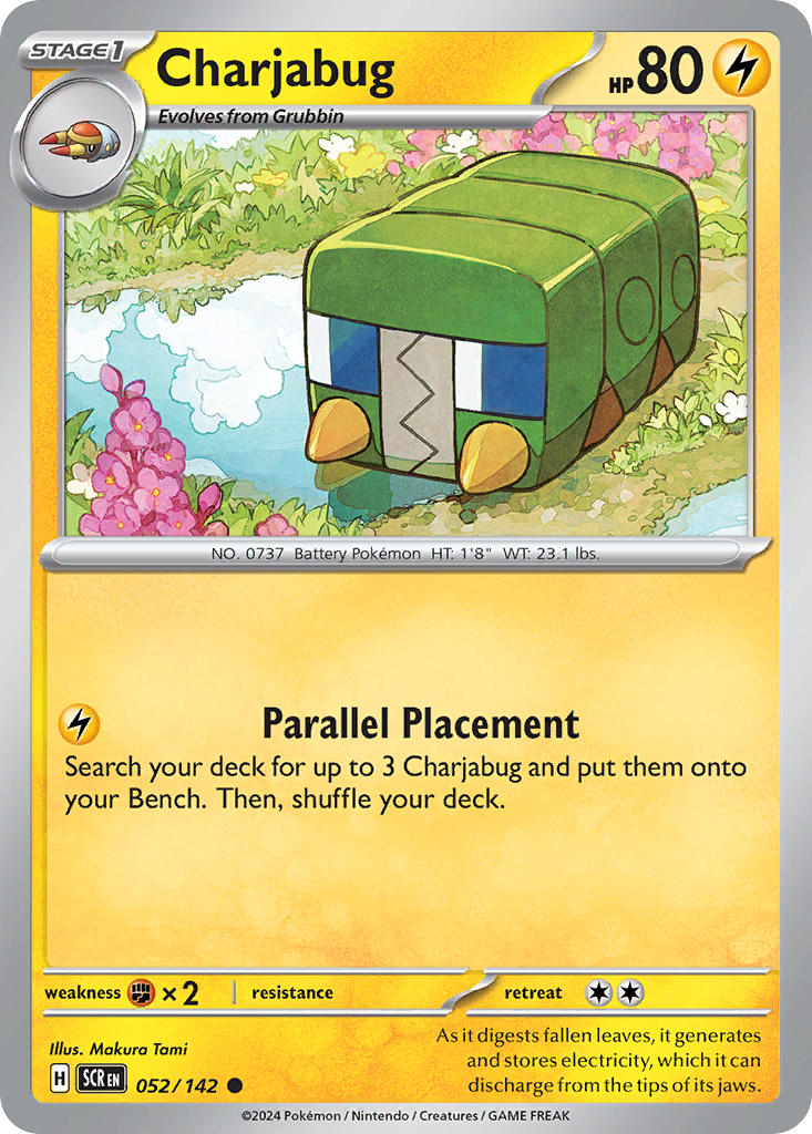Charjabug 052/142 - POKEMON SCARLET & VIOLET: STELLAR CROWN