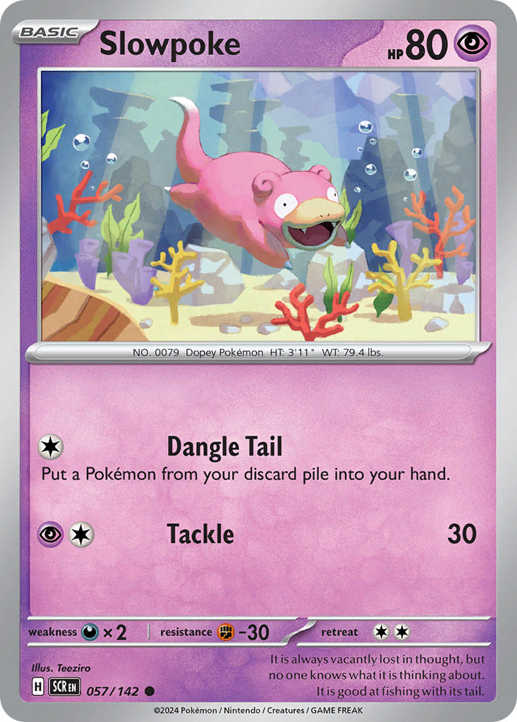 Slowpoke 057/142 - POKEMON SCARLET & VIOLET: STELLAR CROWN