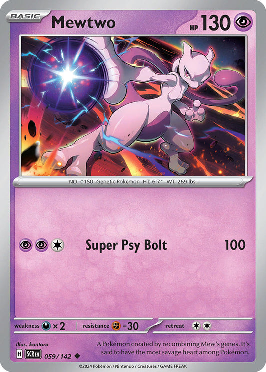 Mewtwo 059/142 - POKEMON SCARLET & VIOLET: STELLAR CROWN