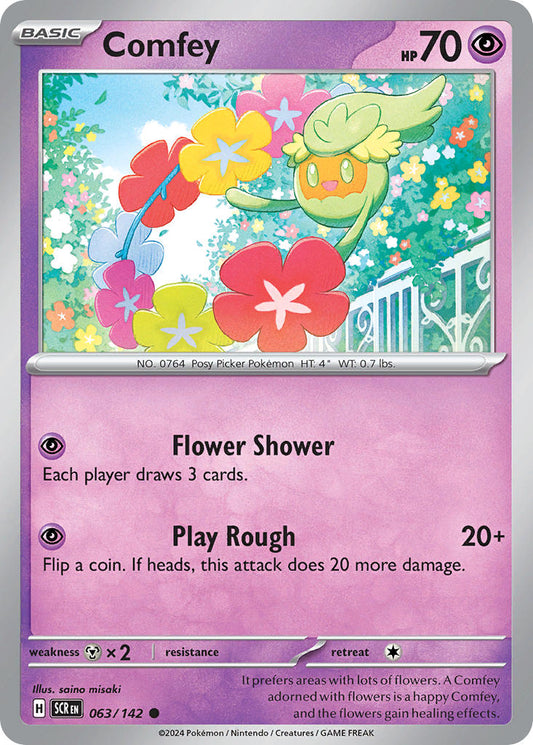 Comfey 063/142 - POKEMON SCARLET & VIOLET: STELLAR CROWN