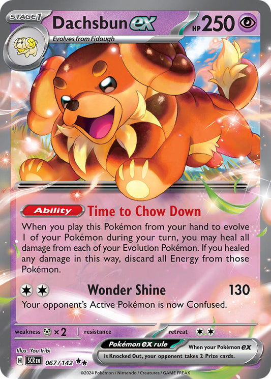 Dachsbun ex 067/142 - POKEMON SCARLET & VIOLET: STELLAR CROWN