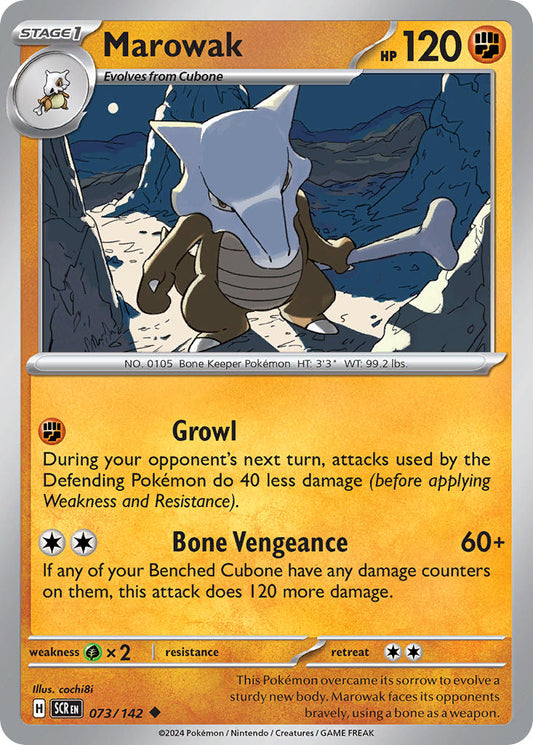Marowak 073/142 - POKEMON SCARLET & VIOLET: STELLAR CROWN