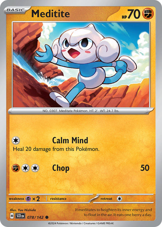 Meditite 078/142 - POKEMON SCARLET & VIOLET: STELLAR CROWN