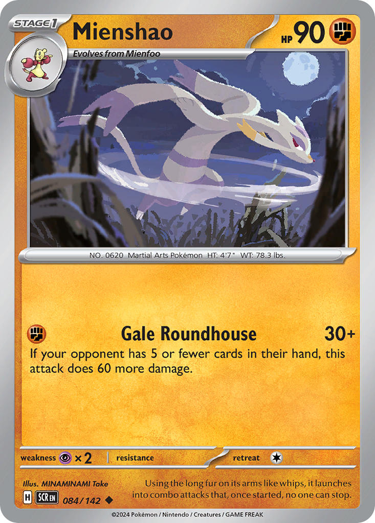 Mienshao 084/142 - POKEMON SCARLET & VIOLET: STELLAR CROWN - Pokemon Single Card