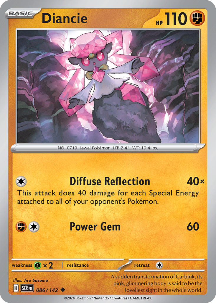 Diancie 086/142 - POKEMON SCARLET & VIOLET: STELLAR CROWN - Pokemon Single Card