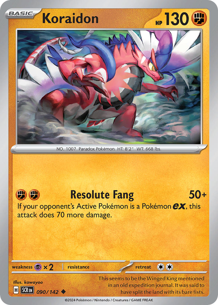 Koraidon 090/142 - POKEMON SCARLET & VIOLET: STELLAR CROWN - Pokemon Single Card