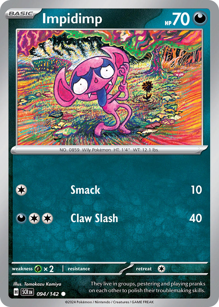 Impidimp 094/142 - POKEMON SCARLET & VIOLET: STELLAR CROWN - Pokemon Single Card