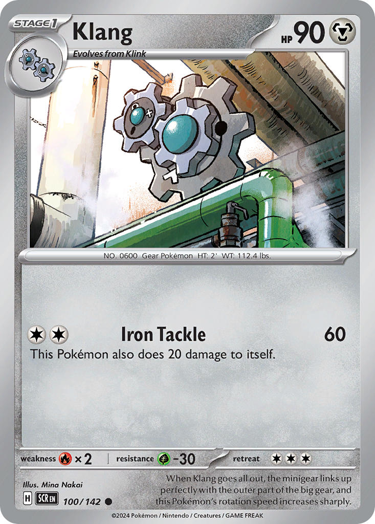 Klang 100/142 - POKEMON SCARLET & VIOLET: STELLAR CROWN - Pokemon Single Card