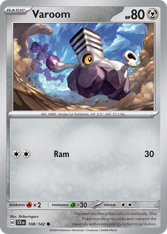 Varoom 108/142 - POKEMON SCARLET & VIOLET: STELLAR CROWN