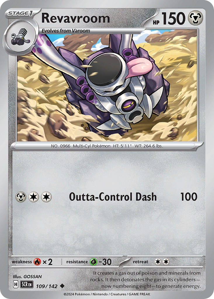 Revavroom 109/142 - POKEMON SCARLET & VIOLET: STELLAR CROWN - Pokemon Single Card