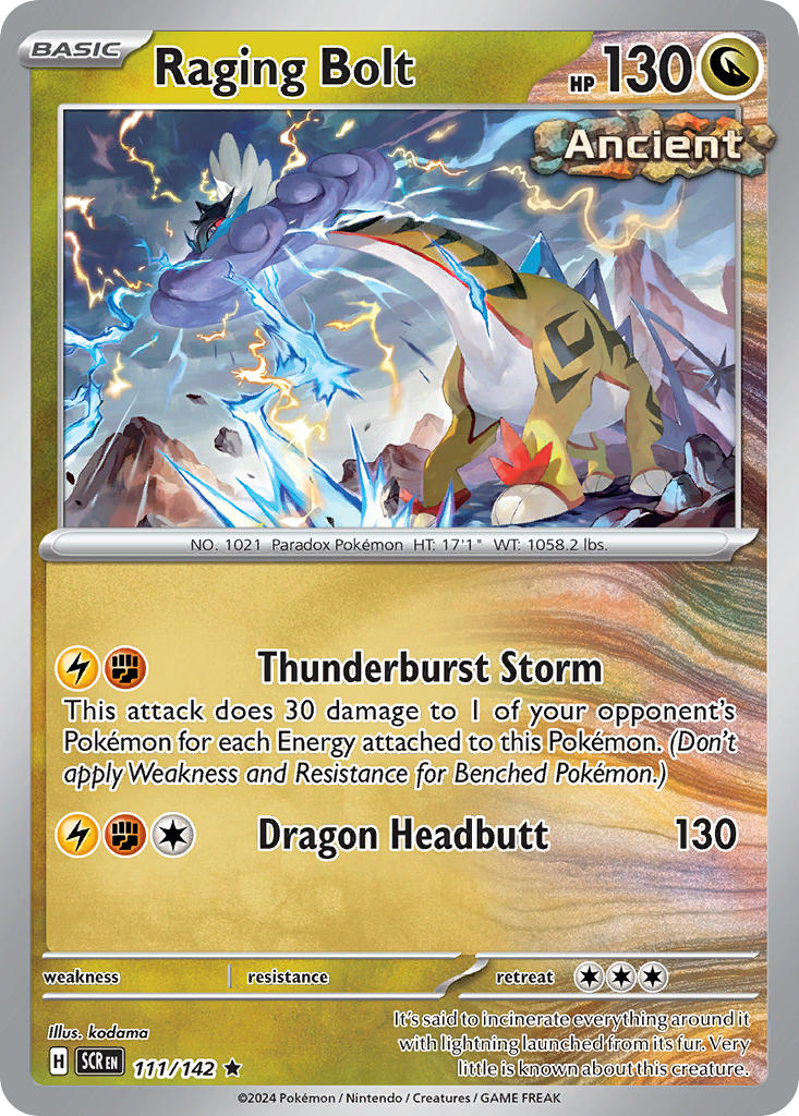 Raging Bolt 111/142 - POKEMON SCARLET & VIOLET: STELLAR CROWN