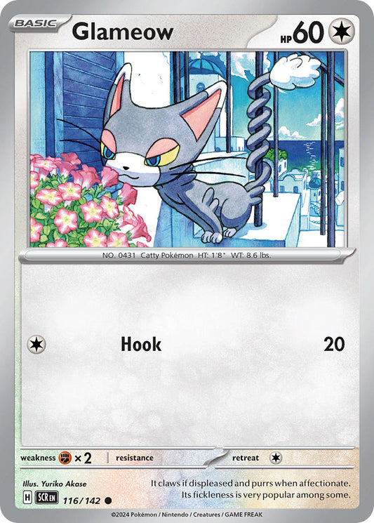 Glameow 116/142 - POKEMON SCARLET & VIOLET: STELLAR CROWN