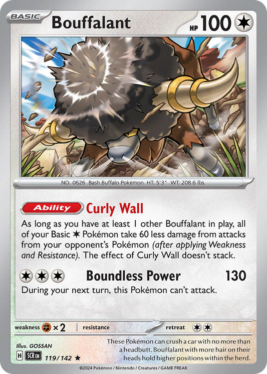 Bouffalant 119/142 - POKEMON SCARLET & VIOLET: STELLAR CROWN