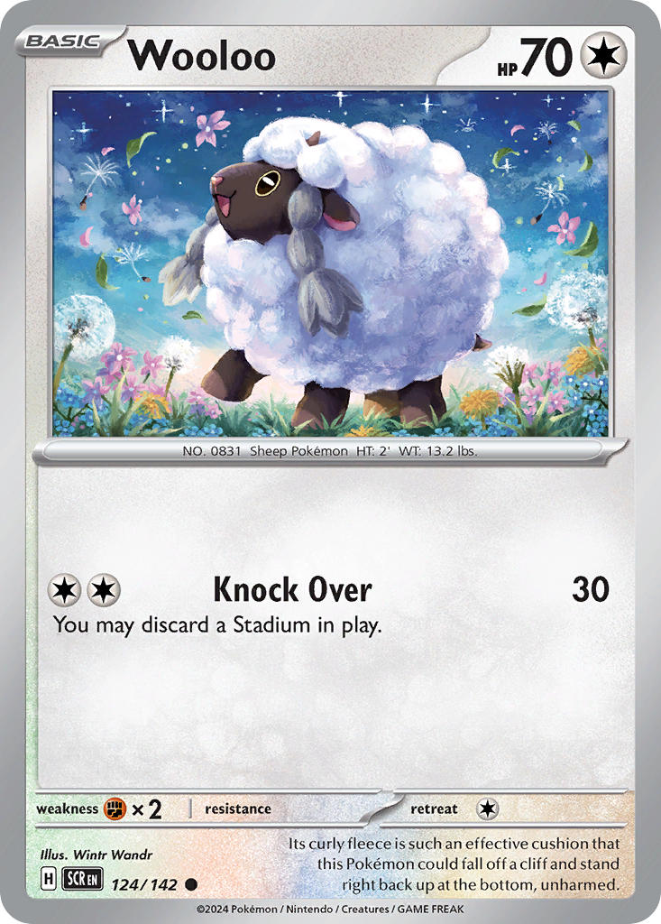 Wooloo 124/142 - POKEMON SCARLET & VIOLET: STELLAR CROWN - Pokemon Single Card