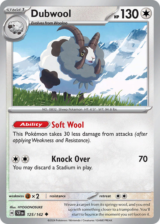Dubwool 125/142 - POKEMON SCARLET & VIOLET: STELLAR CROWN
