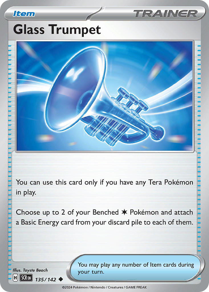 Glass Trumpet 135/142 - POKEMON SCARLET & VIOLET: STELLAR CROWN - Pokemon Single Card