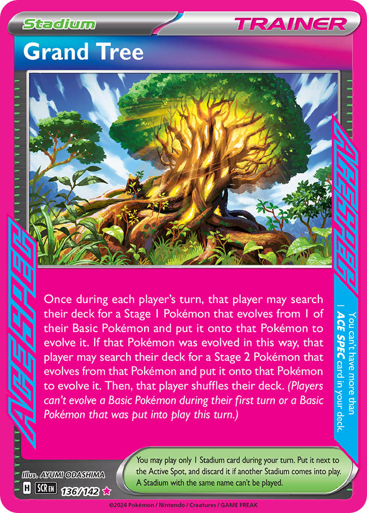 Grand Tree 136/142 - POKEMON SCARLET & VIOLET: STELLAR CROWN - Pokemon Single Card