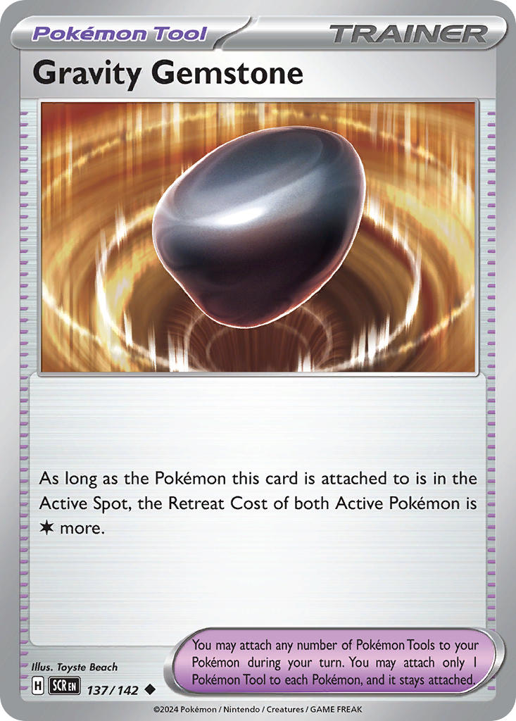 Gravity Gemstone 137/142 - POKEMON SCARLET & VIOLET: STELLAR CROWN - Pokemon Single Card