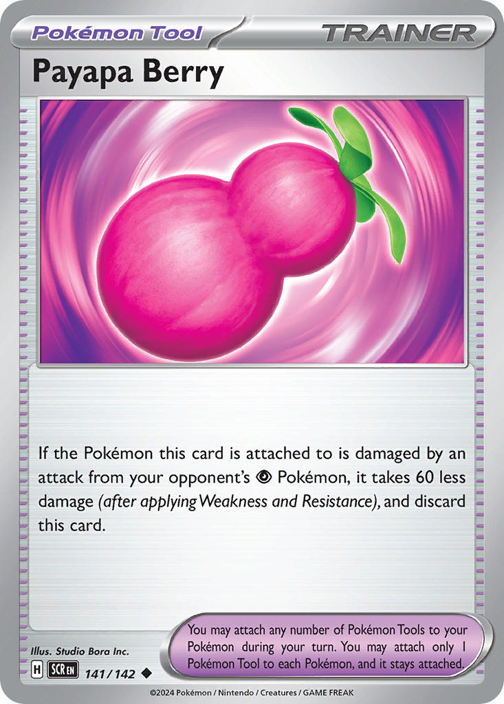 Payapa Berry 141/142 - POKEMON SCARLET & VIOLET: STELLAR CROWN - Pokemon Single Card
