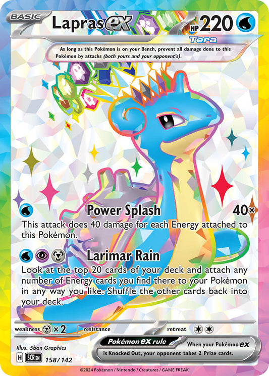 Lapras ex 158/142 - POKEMON SCARLET & VIOLET: STELLAR CROWN - Pokemon Single Card