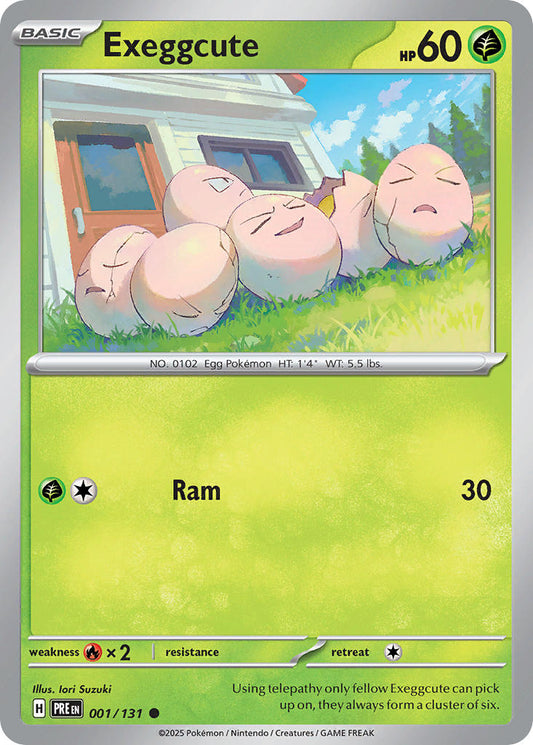 001/131 Exeggcute - SCARLET & VIOLET: PRISMATIC EVOLUTIONS - Pokemon Single Card