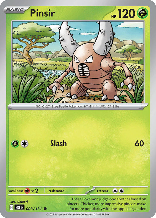 003/131 Pinsir - SCARLET & VIOLET: PRISMATIC EVOLUTIONS - Pokemon Single Card