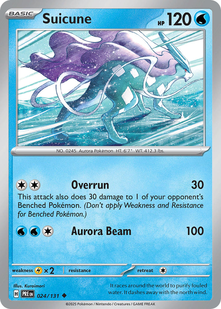 024/131 Suicune - SCARLET & VIOLET: PRISMATIC EVOLUTIONS - Pokemon Single Card