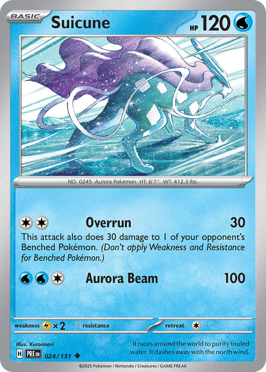 024/131 Suicune - SCARLET & VIOLET: PRISMATIC EVOLUTIONS - Pokemon Single Card