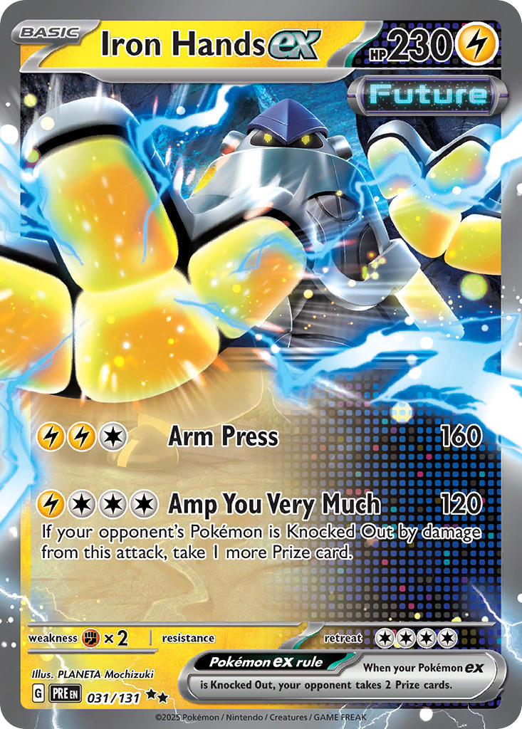 031/131 Iron Hands ex - SCARLET & VIOLET: PRISMATIC EVOLUTIONS - Pokemon Single Card