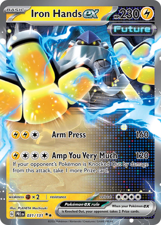 031/131 Iron Hands ex - SCARLET & VIOLET: PRISMATIC EVOLUTIONS - Pokemon Single Card