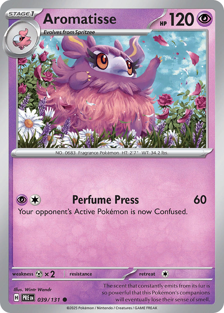 039/131 Aromatisse - SCARLET & VIOLET: PRISMATIC EVOLUTIONS - Pokemon Single Card