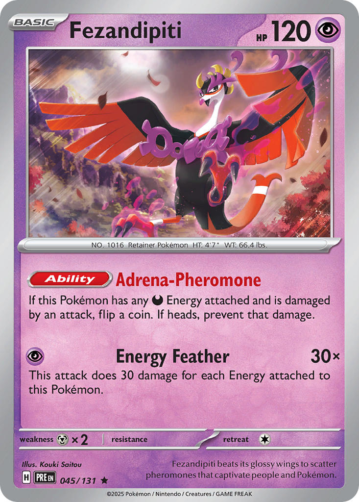 045/131 Fezandipiti - SCARLET & VIOLET: PRISMATIC EVOLUTIONS - Pokemon Single Card