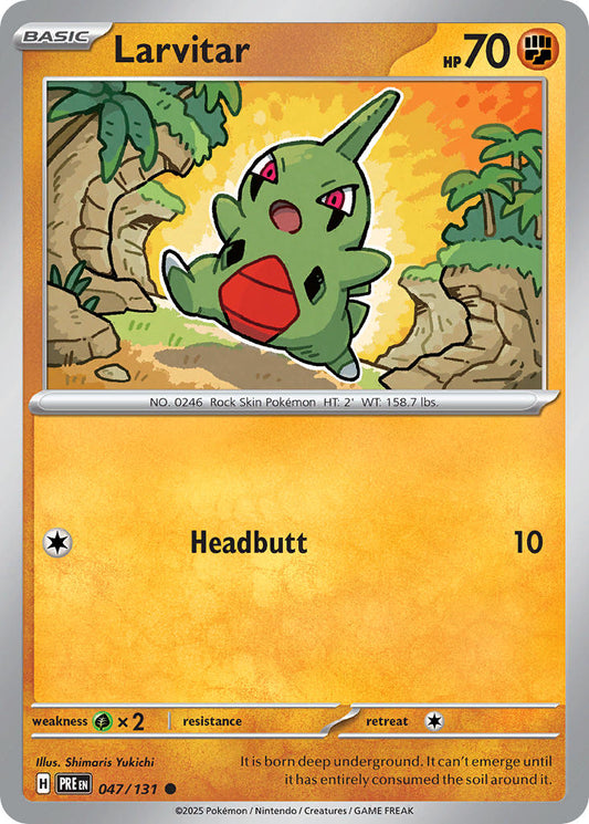 047/131 Larvitar - SCARLET & VIOLET: PRISMATIC EVOLUTIONS - Pokemon Single Card