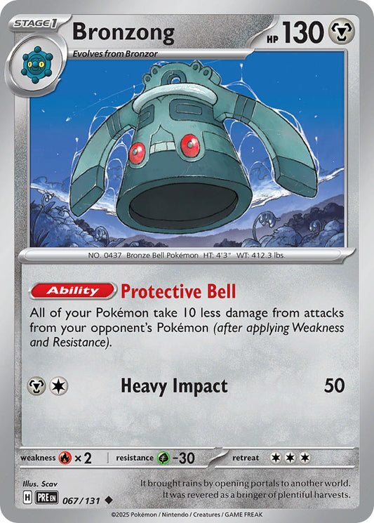 067/131 Bronzong - SCARLET & VIOLET: PRISMATIC EVOLUTIONS - Pokemon Single Card