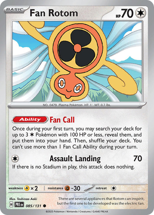 085/131 Fan Rotom - SCARLET & VIOLET: PRISMATIC EVOLUTIONS - Pokemon Single Card