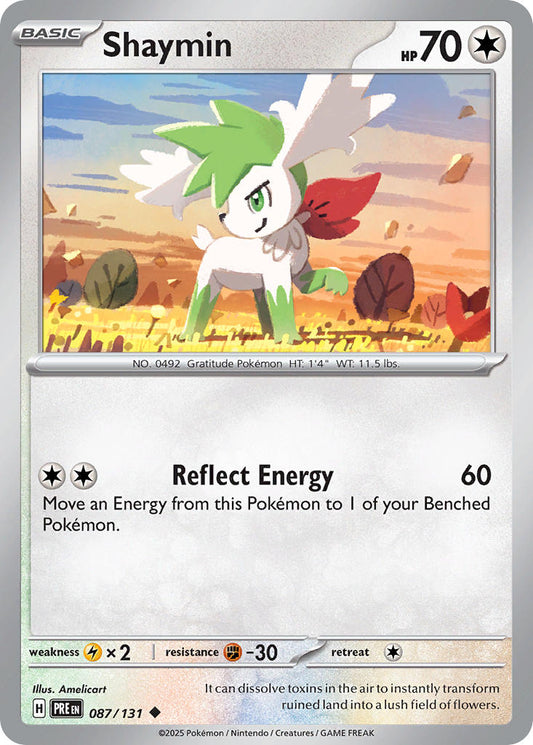 087/131 Shaymin - SCARLET & VIOLET: PRISMATIC EVOLUTIONS - Pokemon Single Card