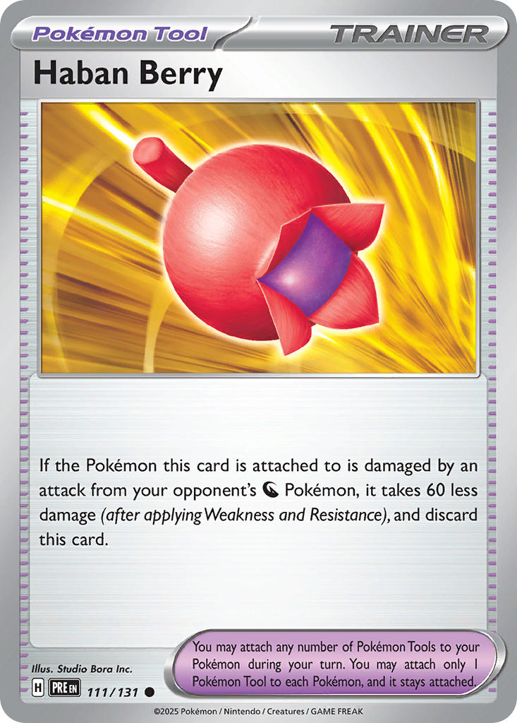 111/131 Haban Berry - SCARLET & VIOLET: PRISMATIC EVOLUTIONS - Pokemon Single Card