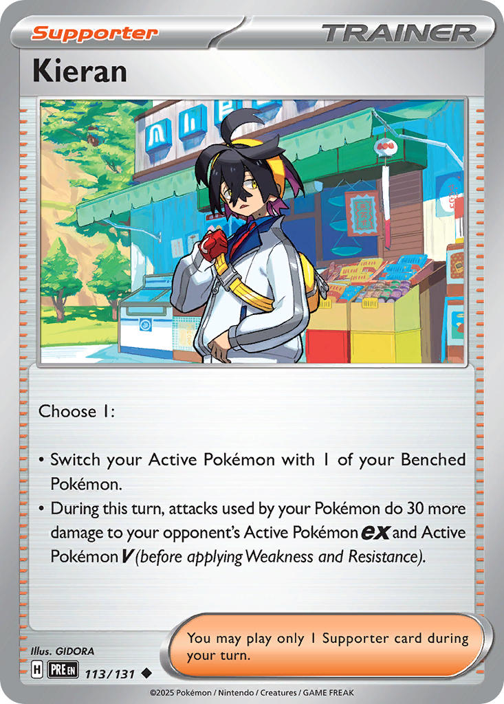 113/131 Kieran - SCARLET & VIOLET: PRISMATIC EVOLUTIONS - Pokemon Single Card