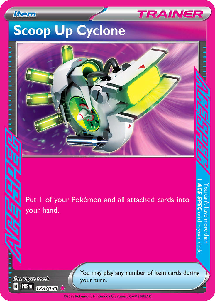 128/131 Scoop Up Cyclone - SCARLET & VIOLET: PRISMATIC EVOLUTIONS - Pokemon Single Card