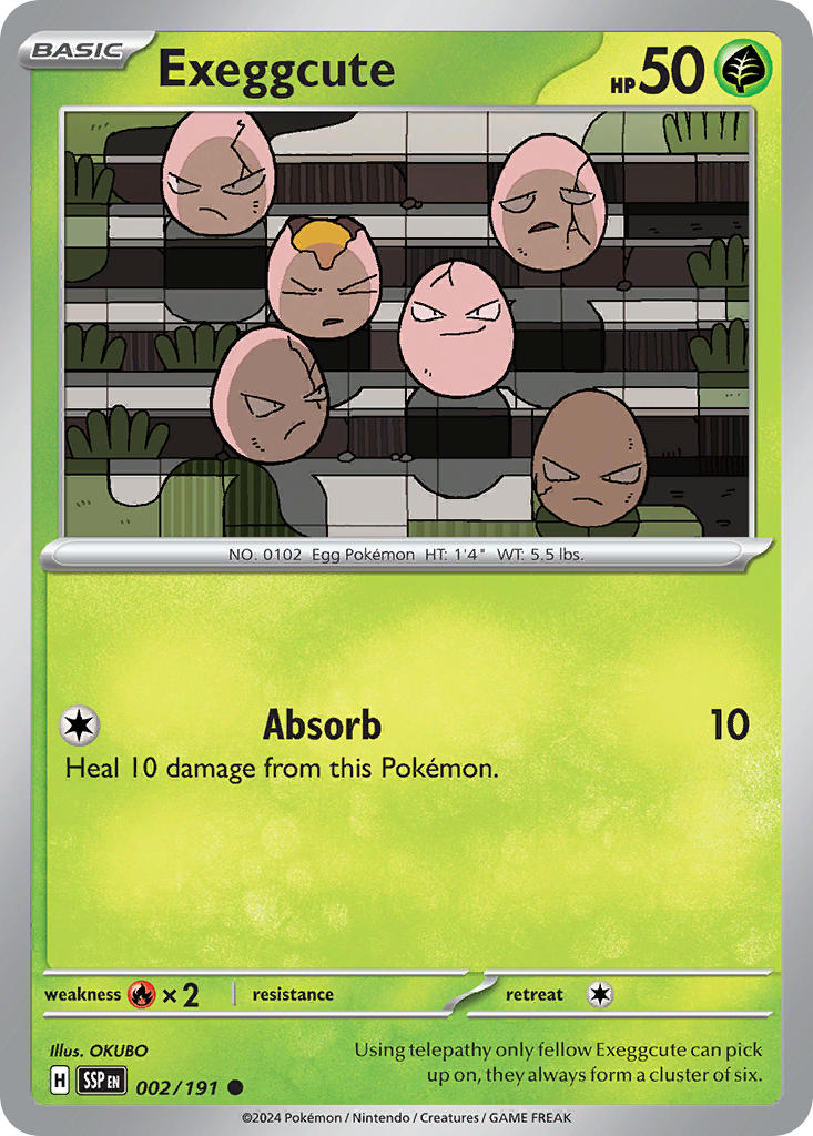 Exeggcute 002/191 - POKEMON SCARLET & VIOLET: SURGING SPARKS - Pokemon Single Card