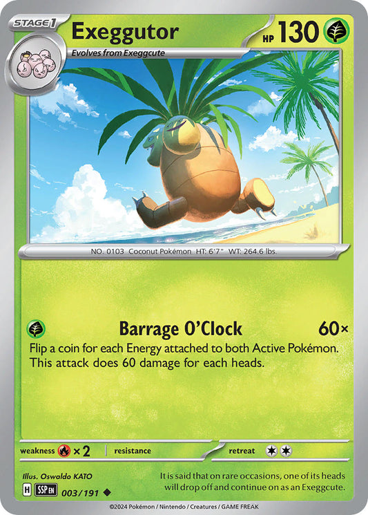 Exeggutor 003/191 - POKEMON SCARLET & VIOLET: SURGING SPARKS