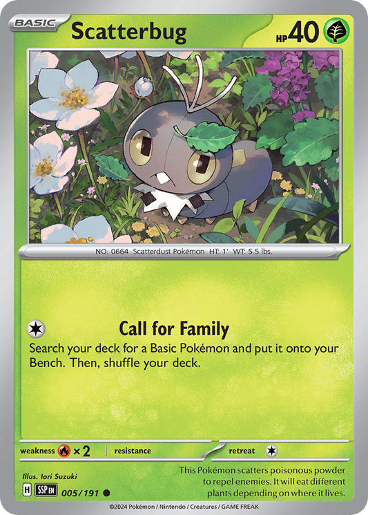 Scatterbug 005/191 - POKEMON SCARLET & VIOLET: SURGING SPARKS