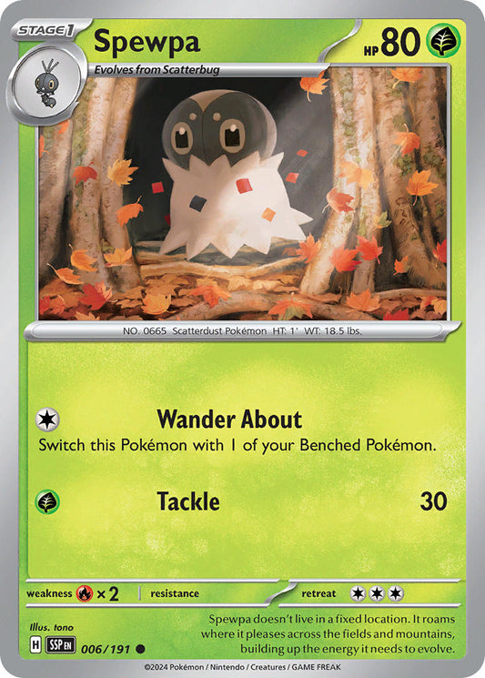 Spewpa 006/191 - POKEMON SCARLET & VIOLET: SURGING SPARKS