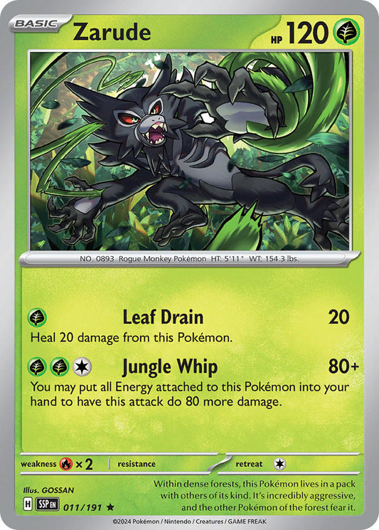 Zarude 011/191 - POKEMON SCARLET & VIOLET: SURGING SPARKS